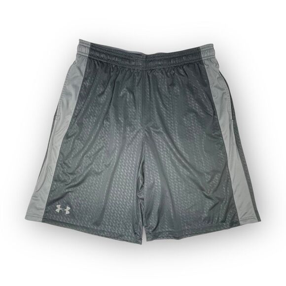 Under Armour Printed Athletic Training Short Pockets Gray Loose Men’s Size Large - Picture 1 of 10